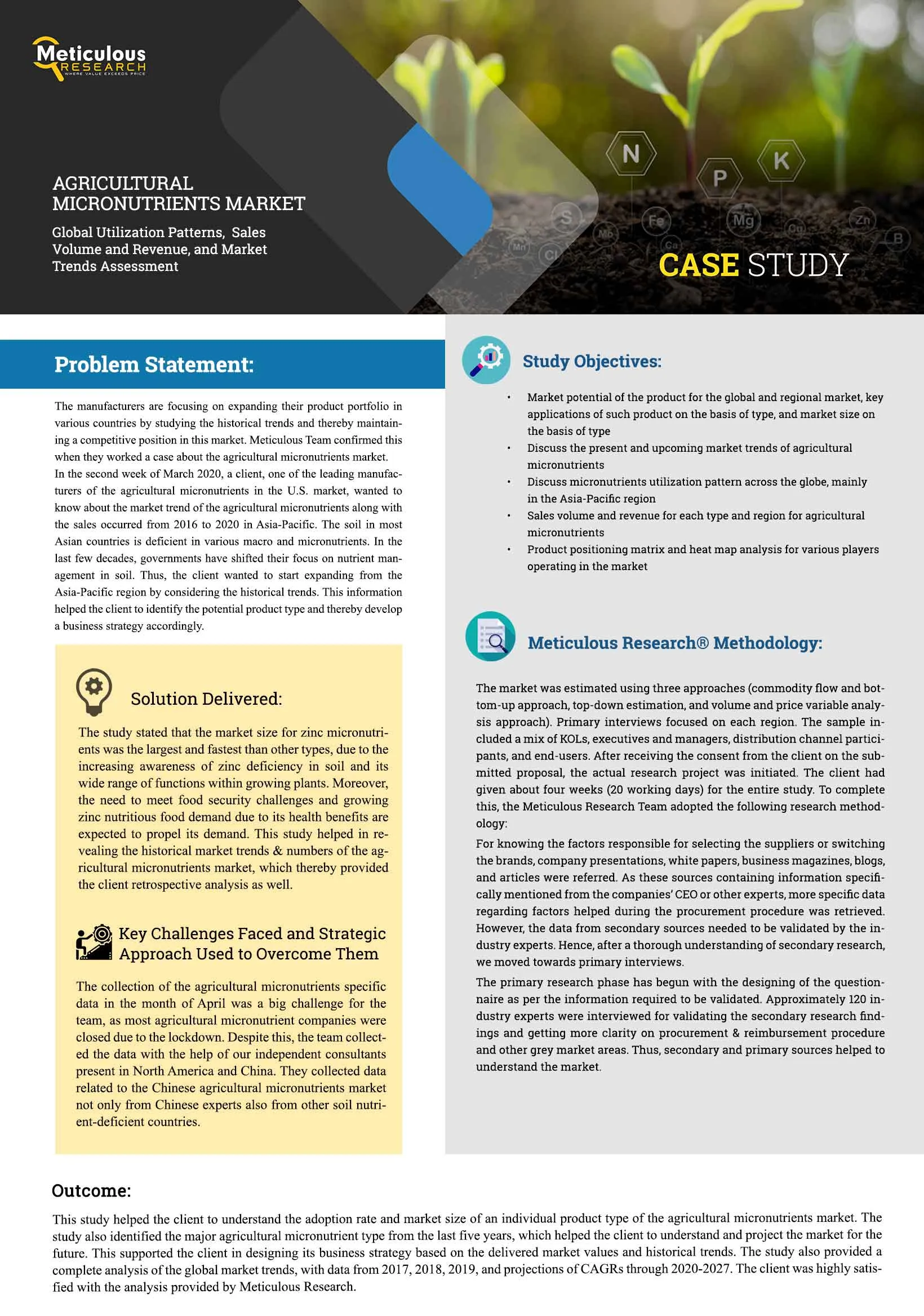Agricultural Micronutrients Market: Sales, Revenue, Trends